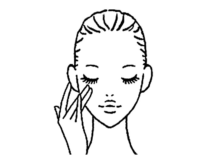 女性顔のイラスト画像
