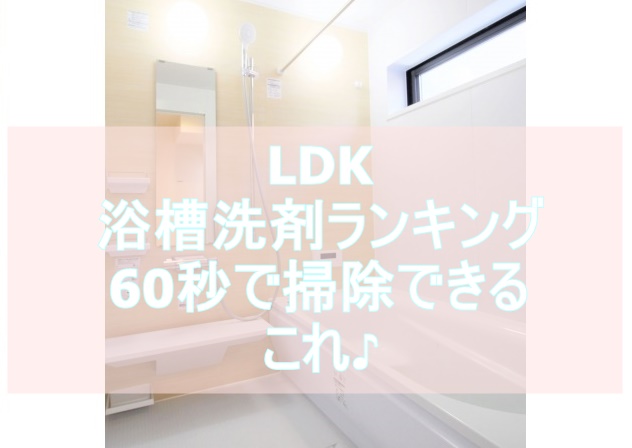 ldkの浴槽洗剤2021のベストは浴槽掃除が60秒で終るコレ！